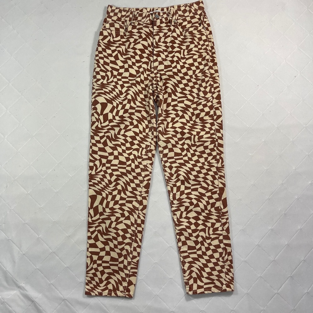 Pacsun Jeans Women's 26 Ultra High Rise Slim Pants Button Fly Brown Tan